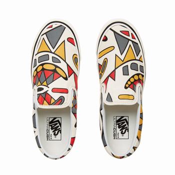 Damske Tenisky Vans Anaheim Factory Classic Slip-On 98 Biele VA91RQDAH